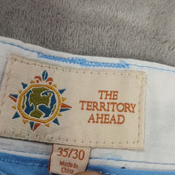 The Territory Ahead Mens Mission Comfort Pants 35x25 ALTERED Blue Stretch Chino - Picture 10 of 12